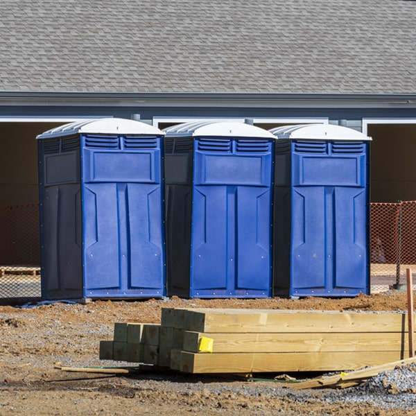 what is the expected delivery and pickup timeframe for the porta potties in North Brunswick NJ